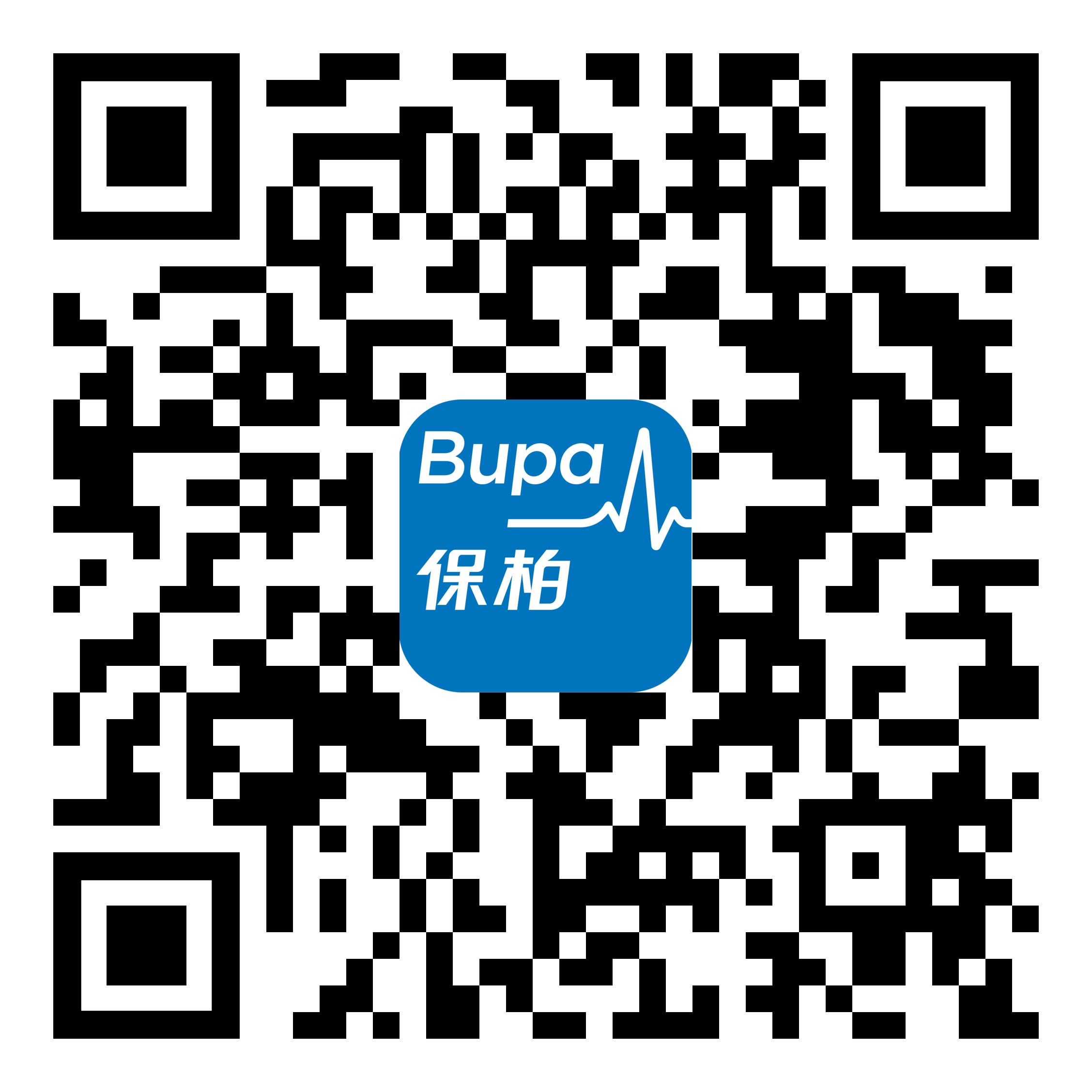 Blua health app download QR code