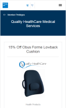 Lumbar back support